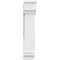 Ekena Millwork Standard Traditional Architectural Grade PVC Bracket with Traditional Ends, 3"W x 14"D x 18"H BKTP03X14X18TRA01 - alternate 4